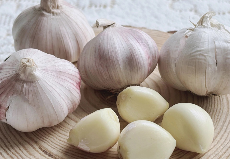 Tỏi chứa các hợp chất có đặc tính kháng khuẩn, giảm viêm giúp tăng cường miễn dịch. Ảnh: Bảo Bảo